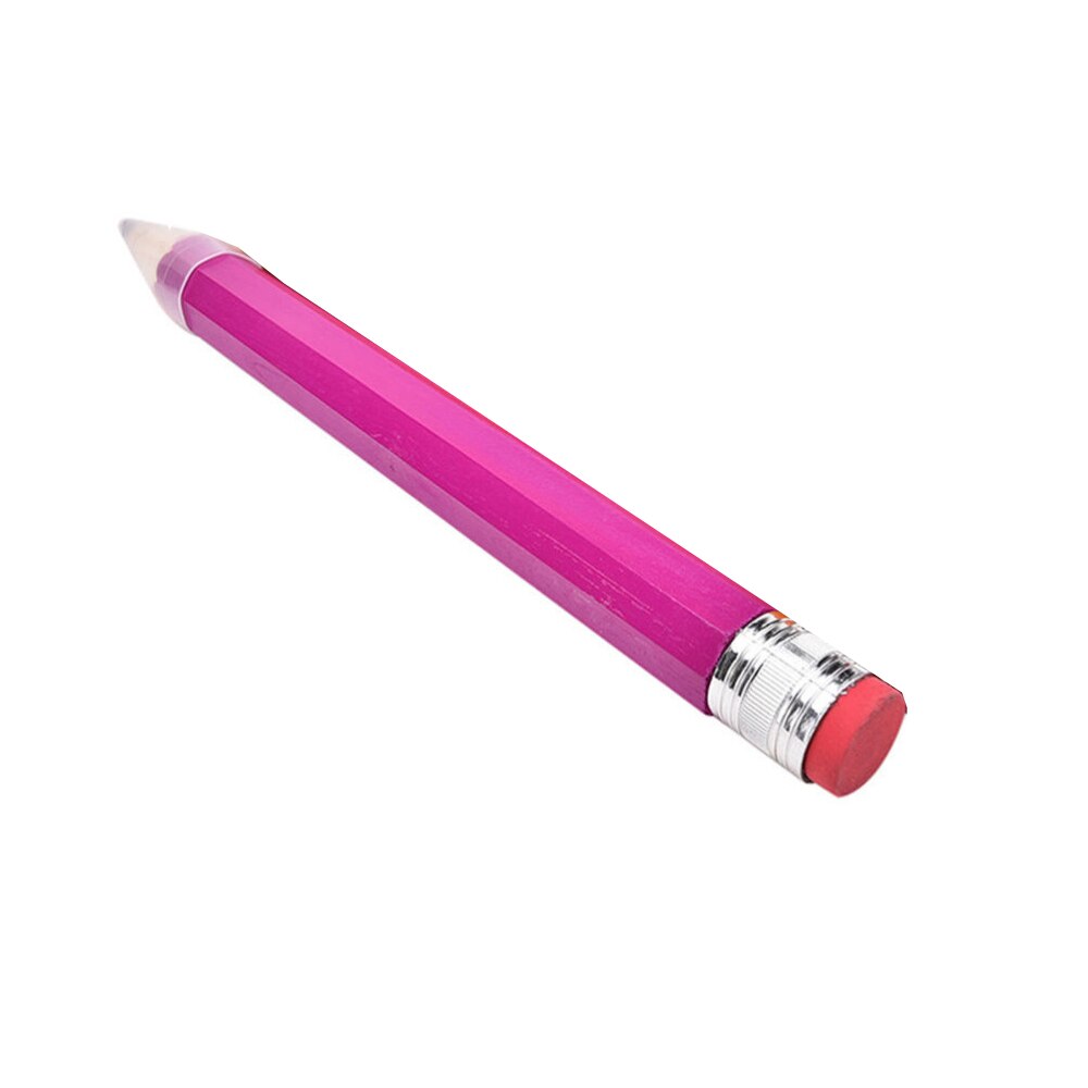 Lápiz de madera gigante para niños, juguetes de estudiante, coloridos, artesanales, pintura, bolígrafos grandes, lápiz, papelería,: Rosa