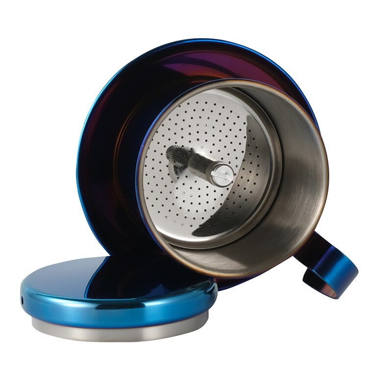 Vietnam Stijl Koffie Filter Mok Cup Kruik Rvs Metalen Koffie Drip Cup Filter Maker Zeef Koele Perfecte Coffeeware