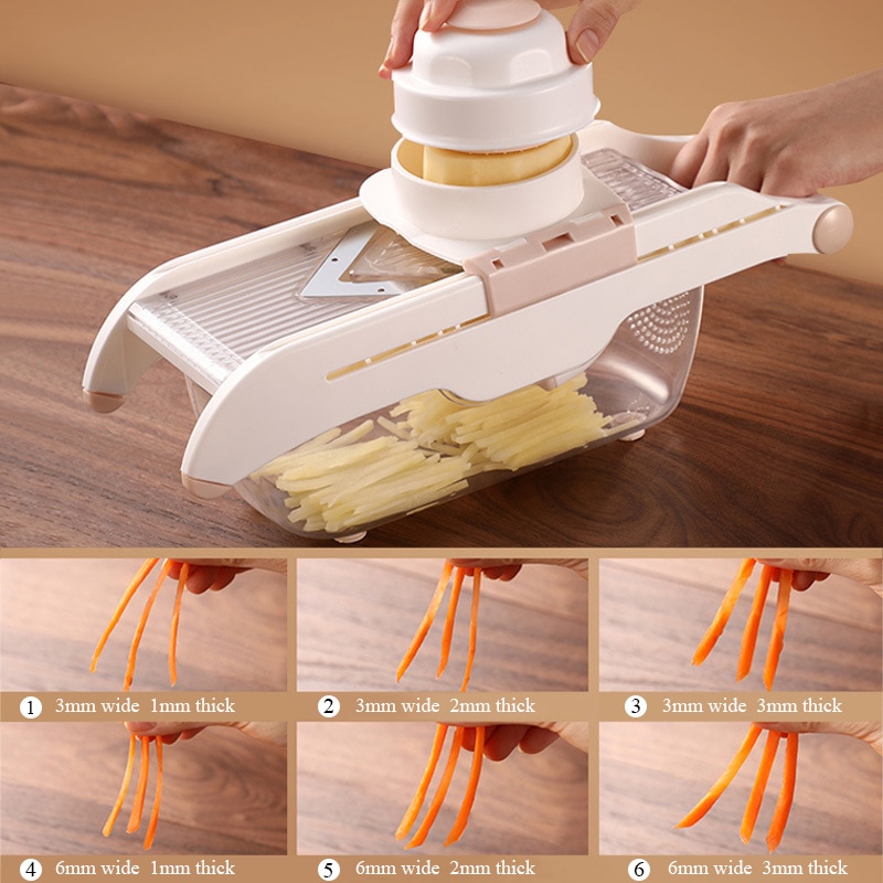 BEEMSK Multi-function vegetable cutter adjusted grater adjustable kitchen tools vegetable cutting grater vegetable fruit slicer