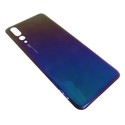 P20Pro Originele Achter Behuizing Voor Huawei P20 Pro Back Cover Reparatie Telefoon Vervang Batterij Deur Case + Logo Sticker: Aurora