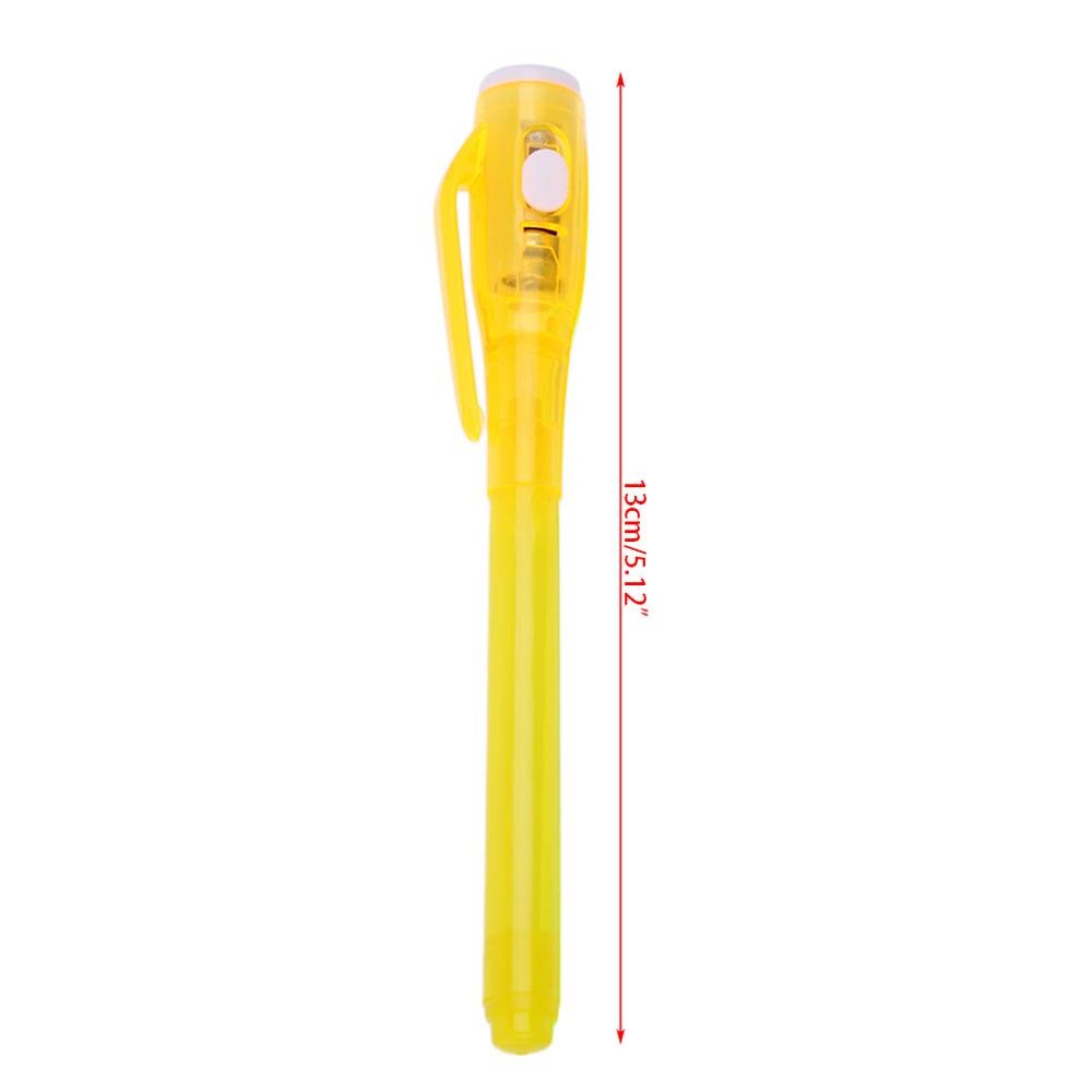Caneta invisível mágica da tinta que escreve o dispositivo secreto da mensagem com artigos de papelaria uv da luz m17f