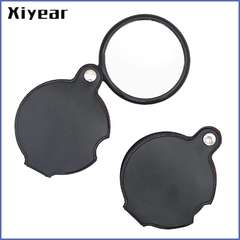 Minilup 8x foldbar lommelup bærbar 50mm smykker læseforstørrelsesglas lupe 8x juvelerer øjenlup
