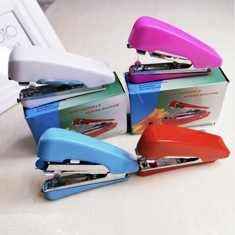 Mini Manual Sewing Machine Simple Operation Sewing Tools Sewing Cloth Fabric Handy Sewing Tool Portable Sewing Machines