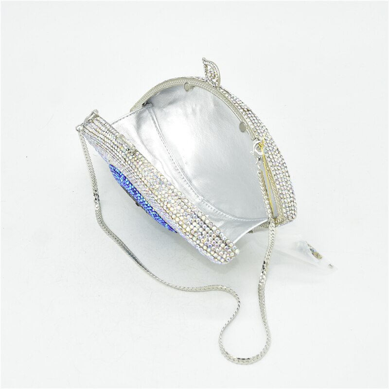 Dames Party Kleine Purse Vrouwen Avond Party Big Eye Diamanten Luxe Clutch Rhinestone Wedding Party Clutch Avondtassen