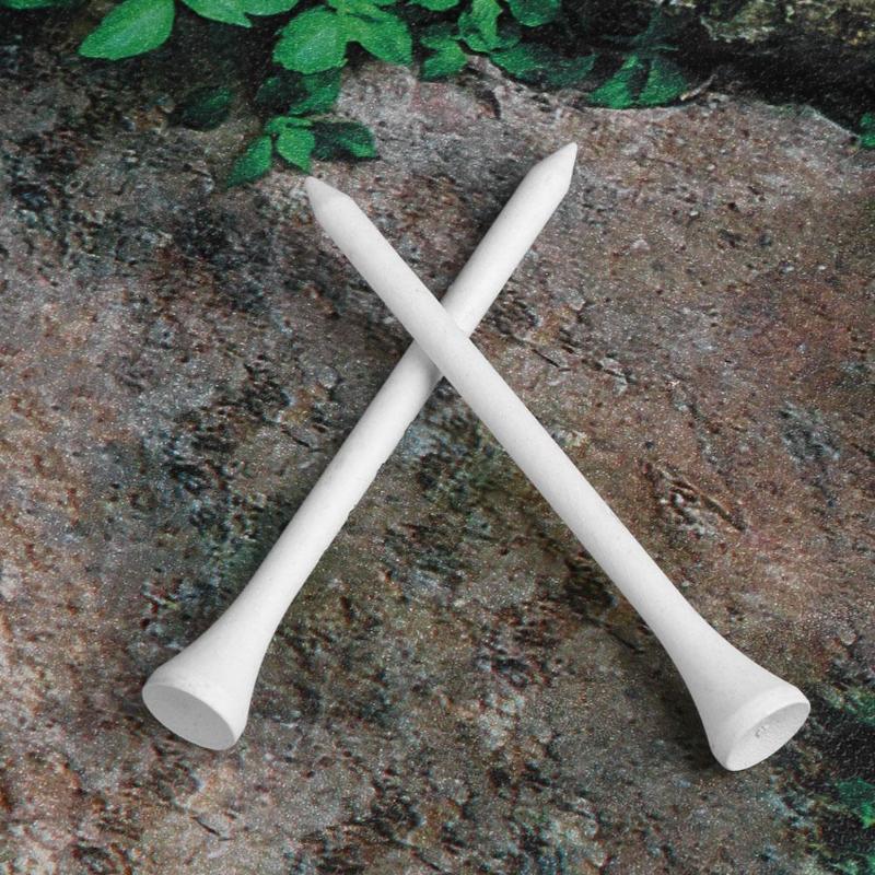 80 pièces 83mm t-shirts de Golf en bois système blanc rayé échelle numérique t-shirts de Golf accessoires