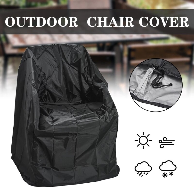 Grijs Outdoor Waterdichte Cover Tuinmeubelen Regenhoes Stoel Sofa Bescherming Regen Stofdicht Geweven Polyester Handig Cover