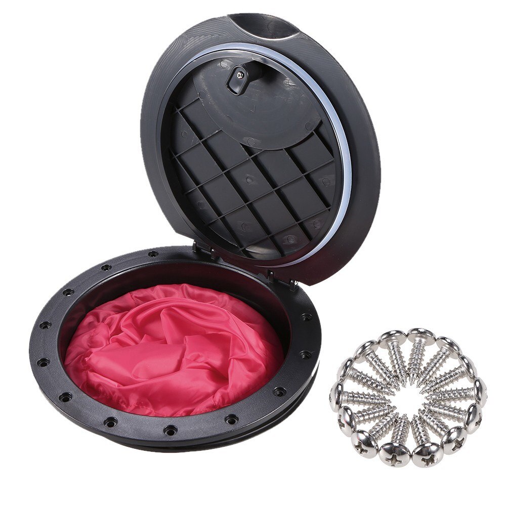 6 Inch Hole Deck Plate Kit Deck Hatch with Cat Bag for Kayak Boat Fishing Rigging Provide storage space special plastic durable: 9 Inch