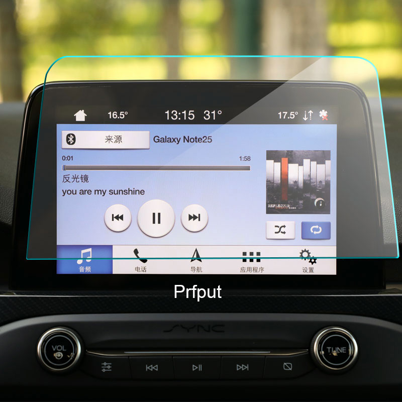 Protector de pantalla de vidrio templado para coche, película protectora de acero para Ford Focus Mk4 Sync3 , navegación GPS