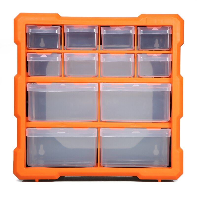 Drawer PP+PS Parts Storage Box Multiple Compartments Slot Hardware Box Organizer Craft Cabinet Tools Components Container