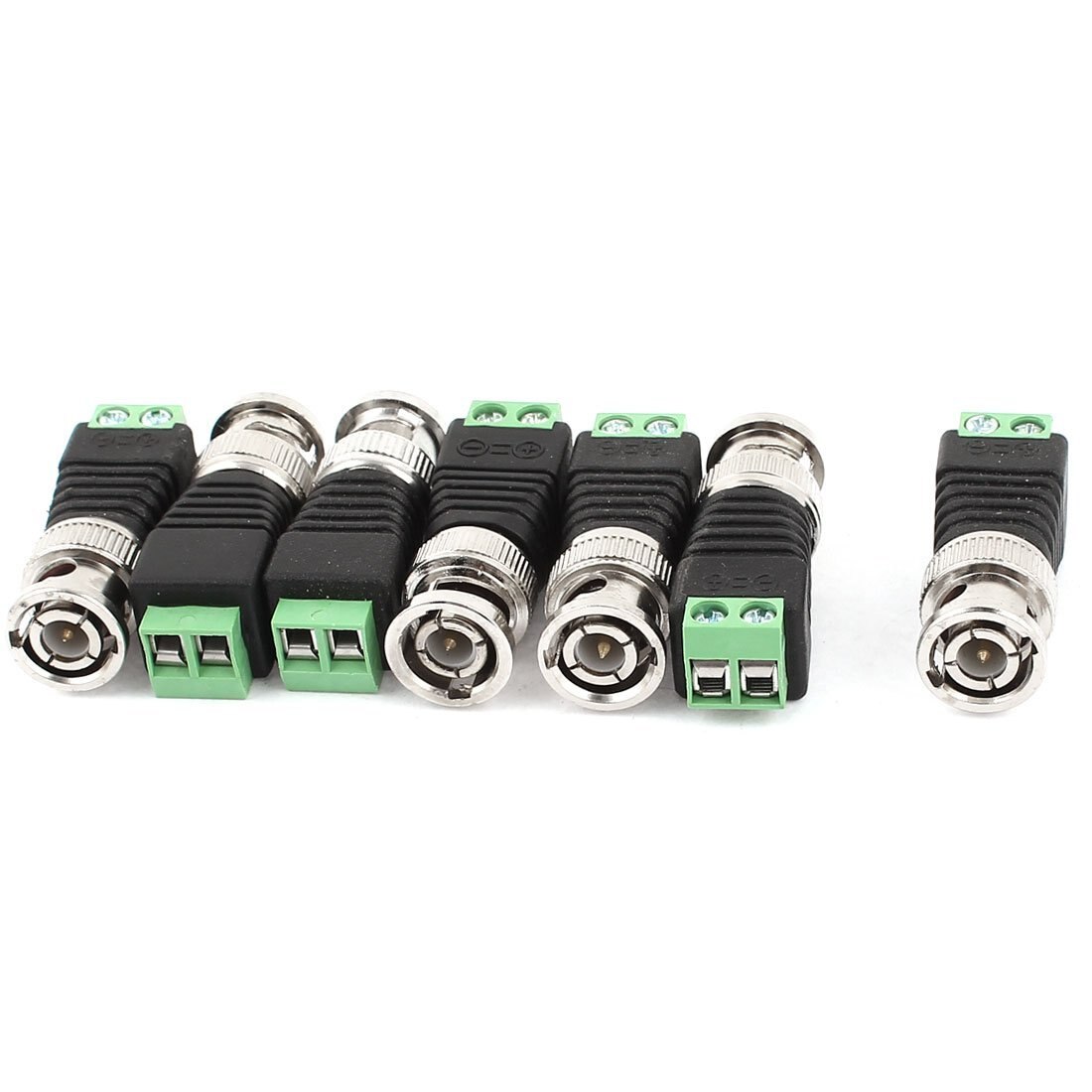 1Stck CCTV BNC Stecker DC Energie Stecker 2,5mm 3,5mm Männlich Weiblich Audio- Video Balun System Sicherheit Adapter koax Katze5 RJ45 USB Jack: BNC männlich