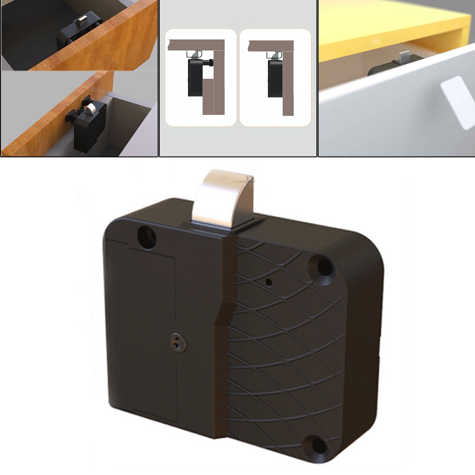 Hidden Electronic Induction Lock Hardware Intelligent Kit Anti Theft for Letter Box Cupboard Cabinet Home Office Pantry
