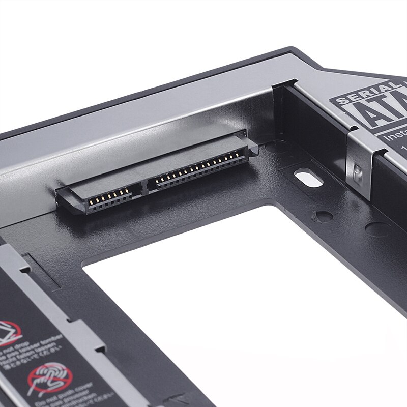 Bahía de unidad de disco duro Universal 2,5 2ª unidad de disco duro SSD HD SATA de 9,5mm, Bahía de Caddy para disco duro para CD DVD Rom, Bahía óptica,