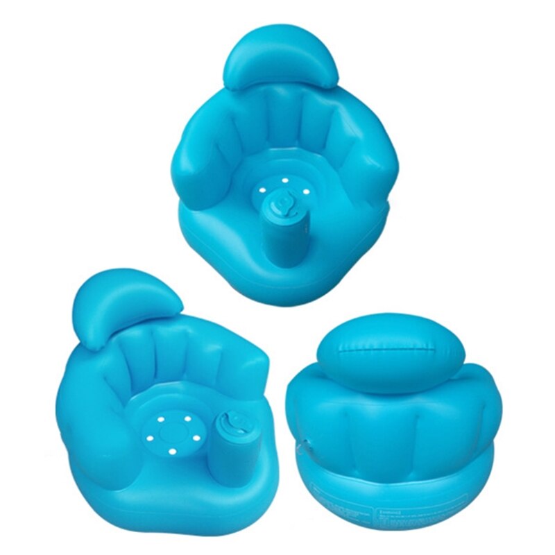 Baby lärande säte bada lounging bärbar uppblåsbar badstol pvc soffa duschstol för att leka äta