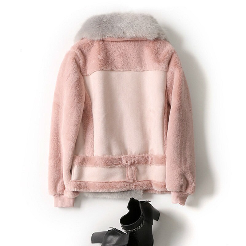 Winter Cropped Faux Leather Suede Jacket Women Female Warm Motorcycle Biker Faux Fur Lined Suede Short Coat Ladies Windbreaker