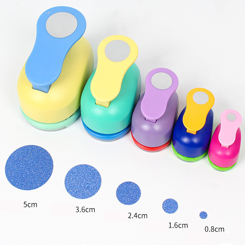 Perforadora circular de 25mm para manualidades, perforadora de forma redonda para álbum de recortes, cortador de papel, afilador de relieve