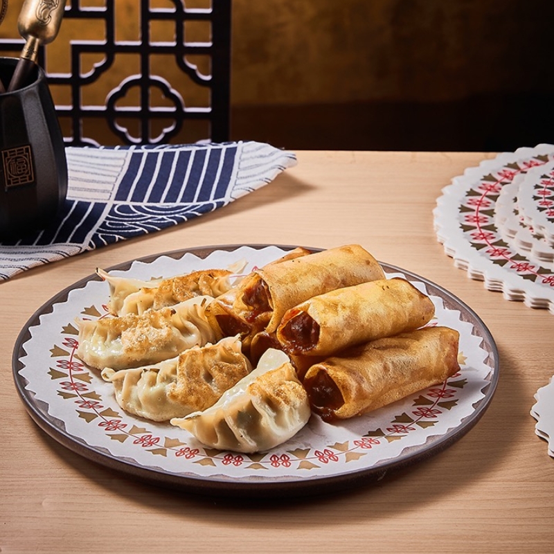 Witte Vetvrije Papieren Kleedjes, Ronde Papieren Wegwerp Placemats Voor Bruiloft, Verjaardag, Serviesdecoratie, Pak 100