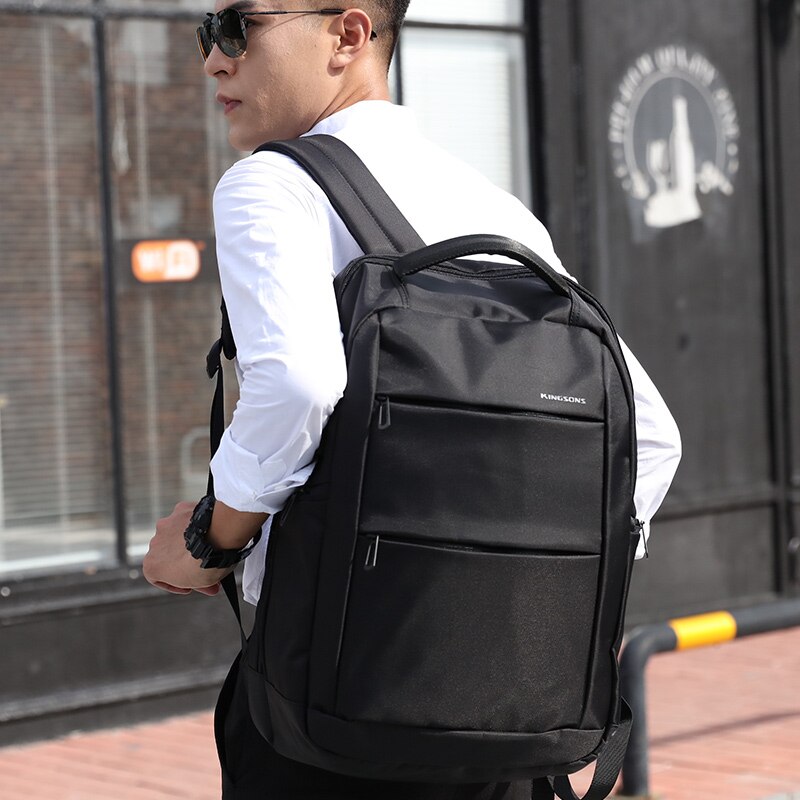 Kingsons Brand External USB Charge Laptop Backpack Anti-theft Notebook Computer Bag 15.6 inch for Women Waterproof