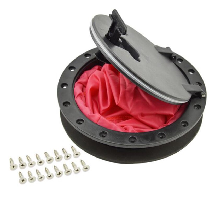 8 Inch Kajak Duurzaam Marine Deck Plaat Installeren Accessoires Hatch Cover Boot Schroeven Met Rode Zak: Default Title