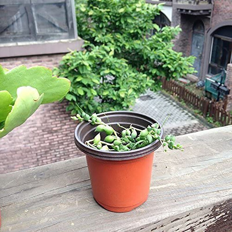 100Pcs 16cm Plastic Flower Seedlings Nursery Supplies Planter Pot/Pots Containers Seed Starting Pots Planting Pots