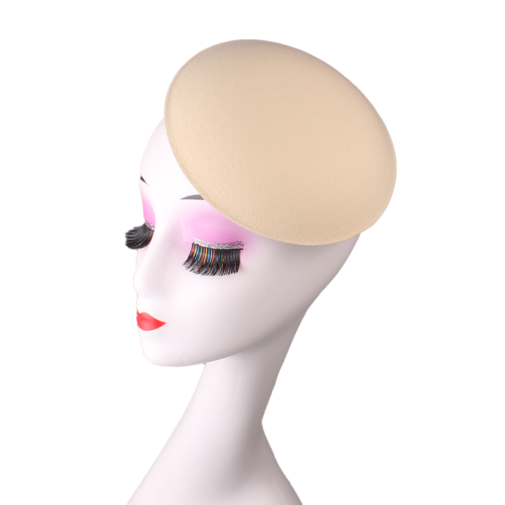 Accesorios para el cabello de 17CM para mujer, Base de fascinador para boda, , cena, Material artesanal: XS / Beige