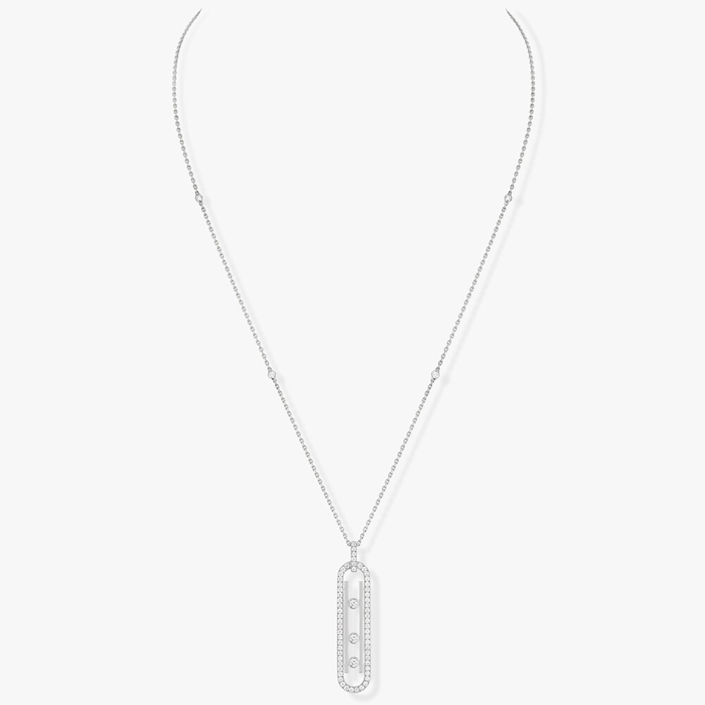 100% 925 Sterling Zilveren Ketting Voor Vrouwen Trui Keten Romantische Hanger Ketting Luxe Fijne Drie Bewegen Steen Sieraden