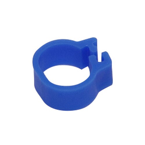 Innen Durchmesser 10mm Kleine Vogel Kunststoff Clip Ring Taube Farbe Fuß Ring 10 Farbe Taube Wachtel Baby Vogel Liefert 100 stück: Blue