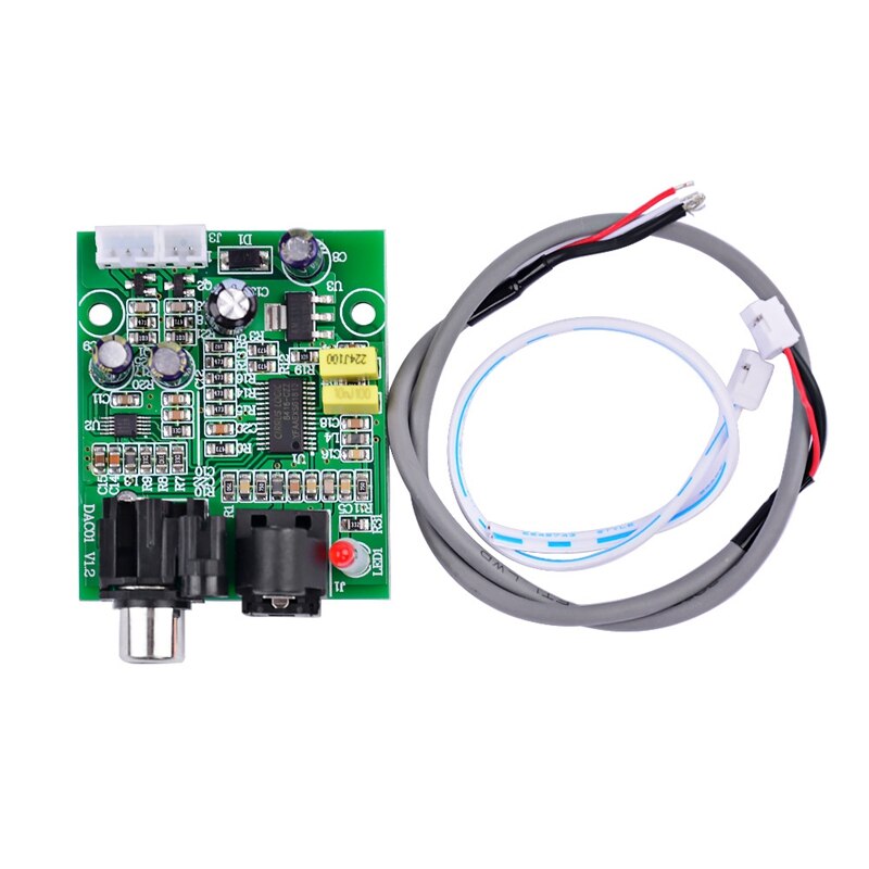 Dac Digital Decoder Cs8416+Cs4344 Optical Fiber Coaxial Digital Signal Input Stereo Audio Output Decod For Amplifier Diy