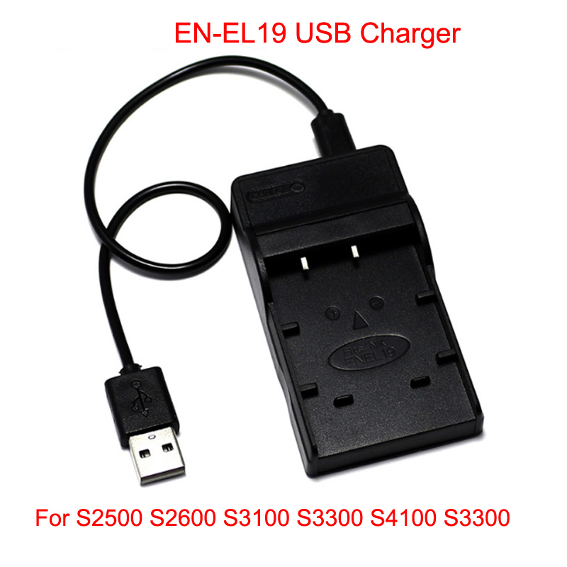 Cargador de batería para cámara Digital, puerto USB para nikon, EN-EL3, EN-EL9, EN-EL10, EN-EL12, EN-EL14, EN-EL15: EN-EL19