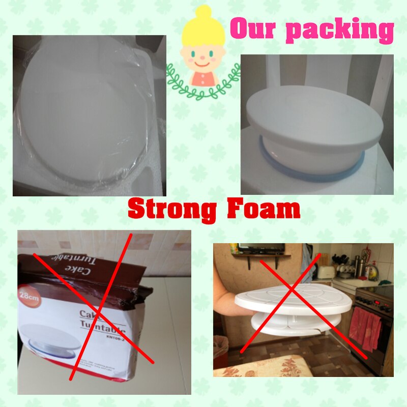 10 Inch Plastic Taart Draaitafel Diy Gebak Bakken Hulpmiddel Cake Stand Cake Turntable Roterende Cake Decorating Bakken Tool