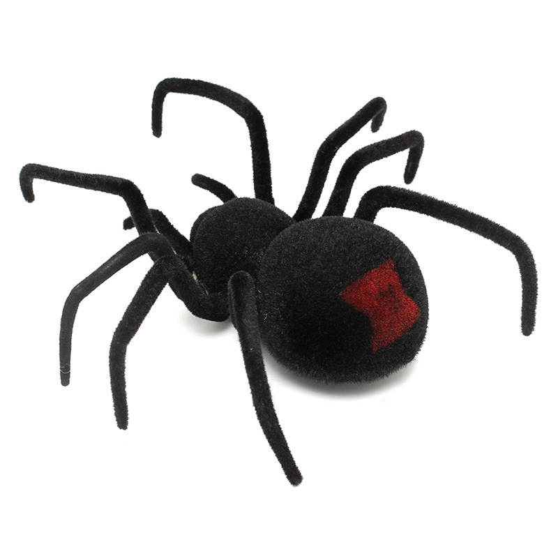 Rc Remote Controlled Spider Afstandsbediening Spider Speelgoed Halloween Giant Spider Latrodectus Black Widow 30*30*8.5 cm