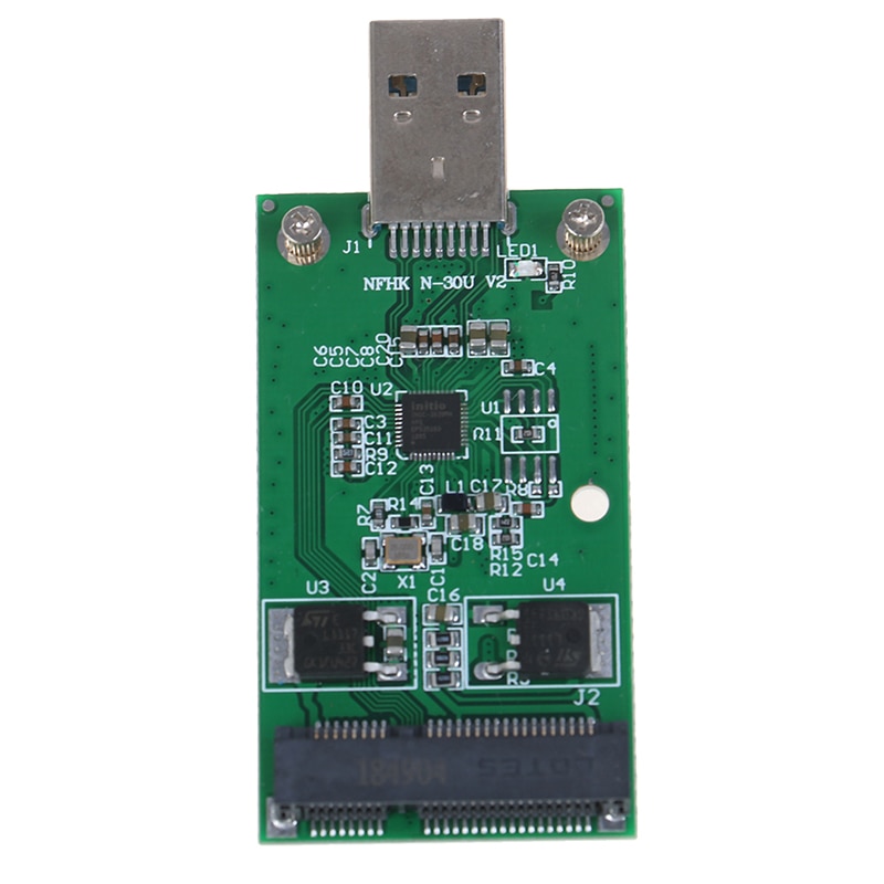 USB 3.0 to PCIE mSATA External SSD PCBA Conveter Adapter Card mSATA SSD to USB 3.0 Adapter MSATA TO USB 3.0 Computer Accessories