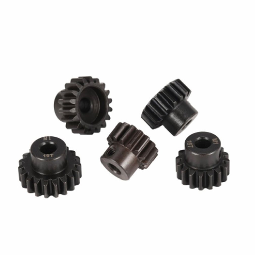 M1 5mm 15T 16T 17T 18T 19T 5Pcs Pinion Motor Gear Combo Set for 5mm Shaft 1/8 RC Car Brushed Brushless Motor