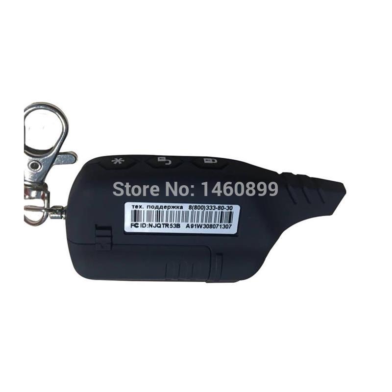 A91 2-way LCD Remote Control Key Fob For Russian Anti-theft Vehicle Security Two way Car Alarm System Starline A91 Keychain