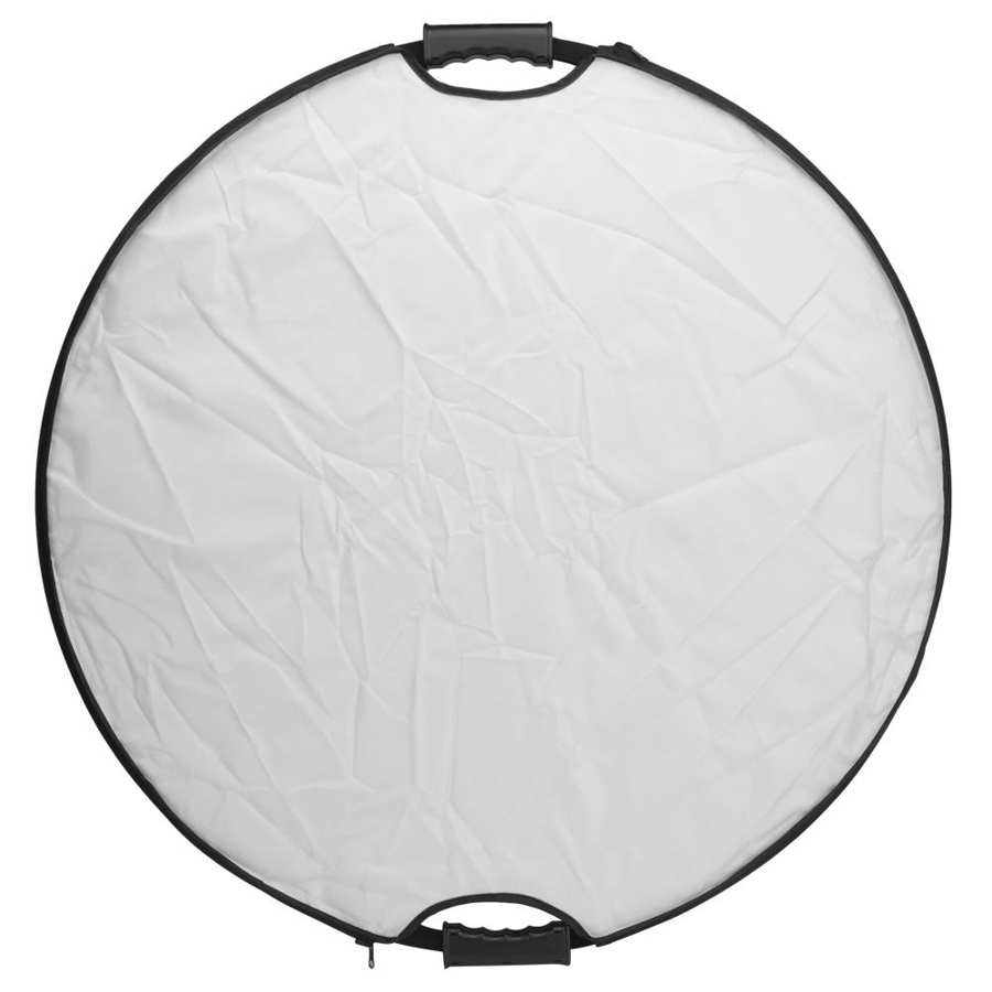 Reflector Panel 5 in 1 Reflective Fabric Double Handle Round Folding Reflector Panel for Fill Light for Indoor and Outdoor