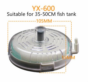 Filtre à eau d'aquarium, éponge pneumatique ronde, petit Aquarium, accessoire de filtre d'oxydation d'aquarium, Filtration biologique: YX-600