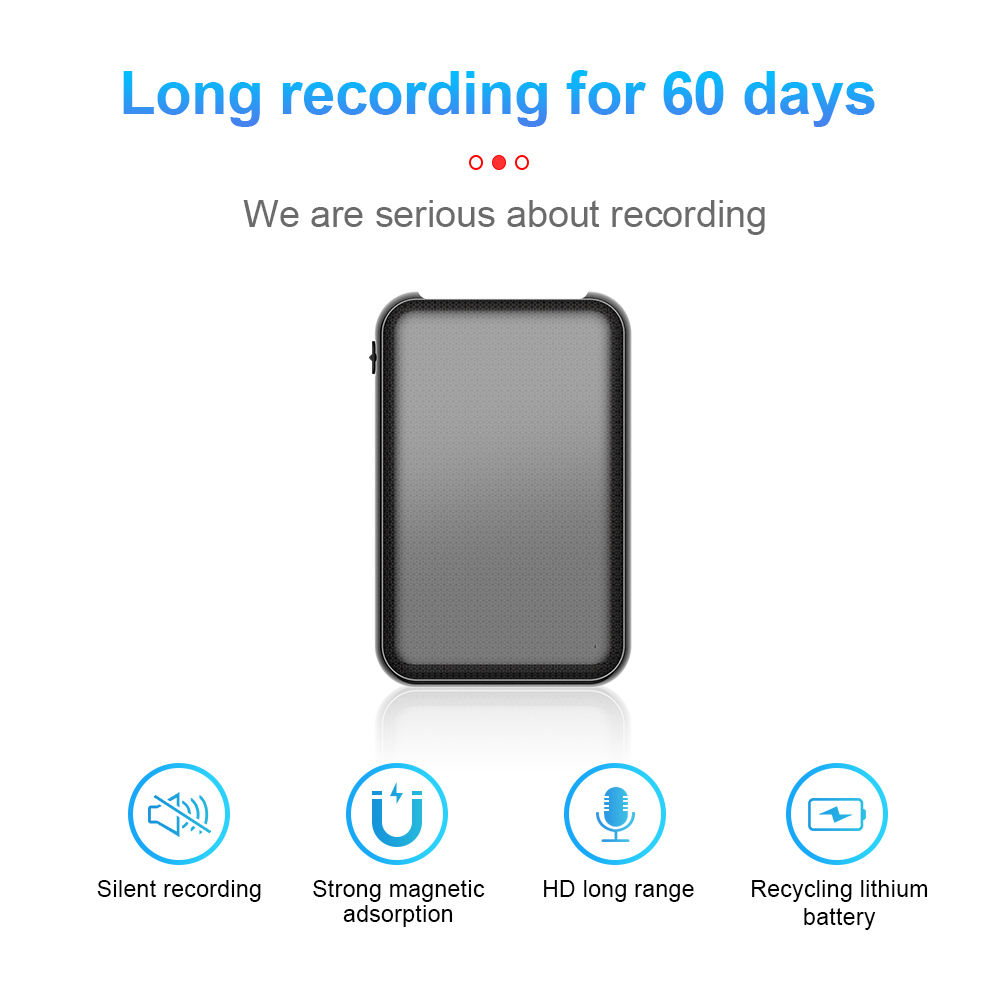 5000Mah Mini Power Bank Recorder Digtal Voice 8/32G Geluidsrecord Geactiveerd Professionele Grote Capaciteit Opslag Mp3 Opnamepen