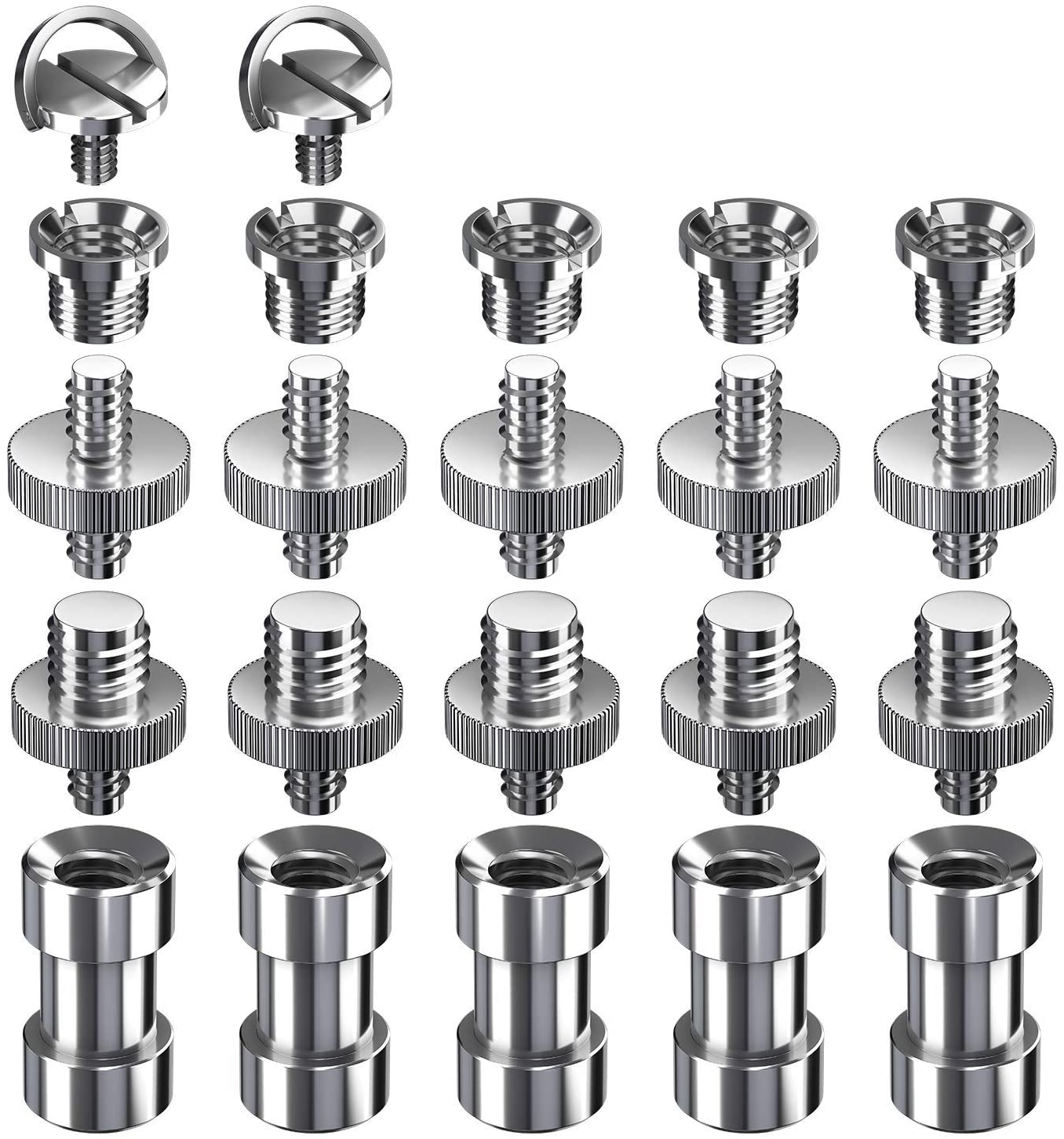 Camera Statief Schroef Mount Converter Adapter Voor Camera Camcorder Statief Monopod Light Stand Schouder Rig: Kit B