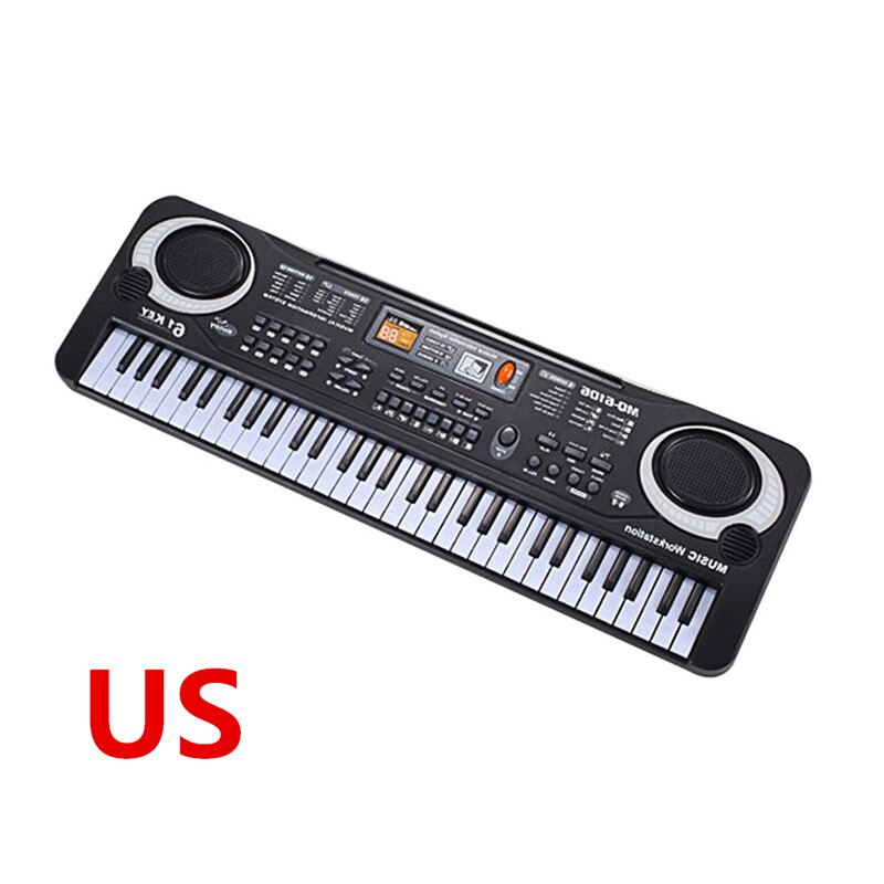 61 Keys Digital Music Electronic Keyboard Key Board Electric Piano Children: 6106 US