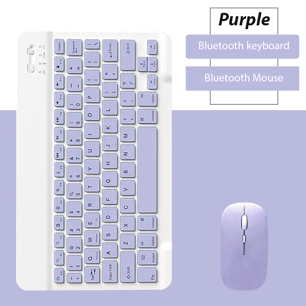 Bluetooth Wireless Keyboard Universal Mobile Phone Tablet Keyboard And Mouse Mini Bluetooth Keyboard Ipad Keyboard Accessories: pink