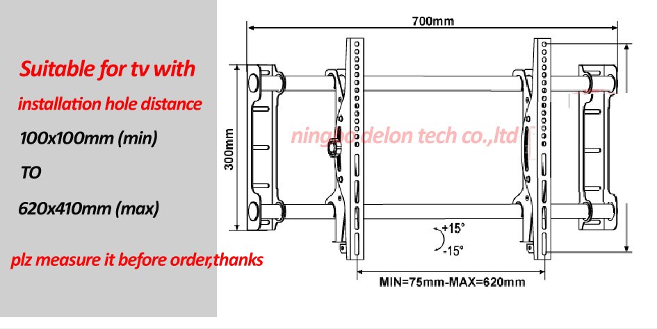 super stainless vesa 600x400 tv bracket 32-65 tilt up down lcd wall mount tv bracket shelf support tv lift mechaniSM