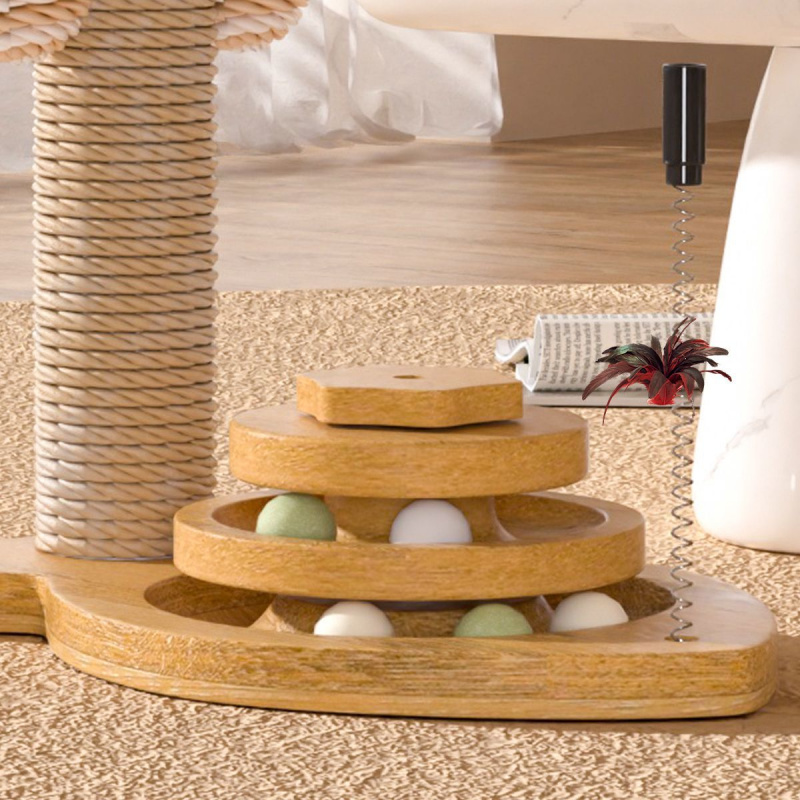 Toy Wear-Resistant Universal Scratching Board Vertical Grinding Claw Column Integrated Multi-Layer