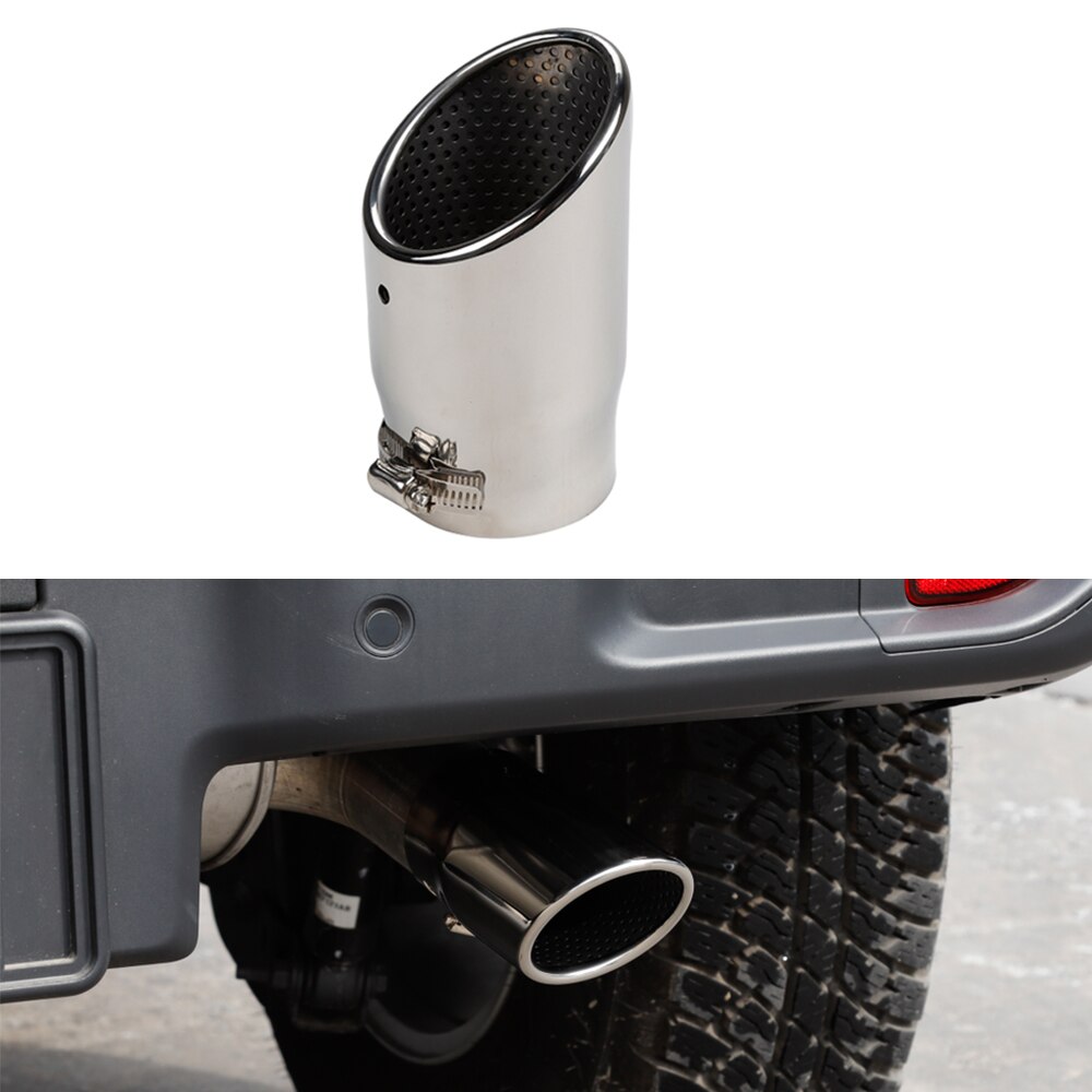 Chrome Rvs Auto Uitlaat Tip Pijp Voor Jeep Wrangler Jl Jeep Compass