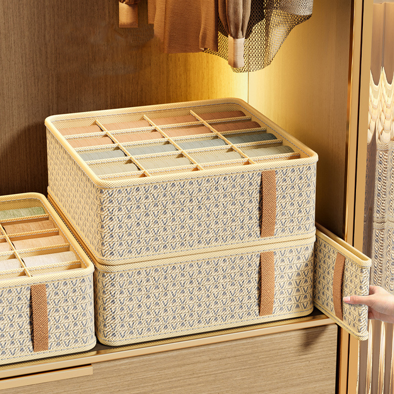 Ondergoed Opbergdoos Slaapzaal Slaapkamer Garderobe Ondergoed Organizer Opvouwbare Bh Sokken Lade Divider Box Kast Organizer
