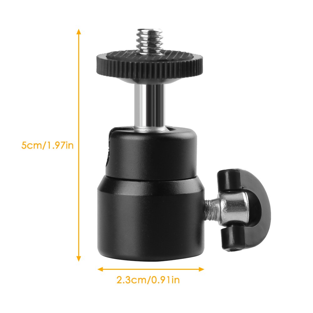 SH 1Stck 3 Stck 1/4 Heißer Schuh Adapter Wiege Ball Kopf Für Kamera Stativ LED Licht-Stativ Halterung Halfter Halterung
