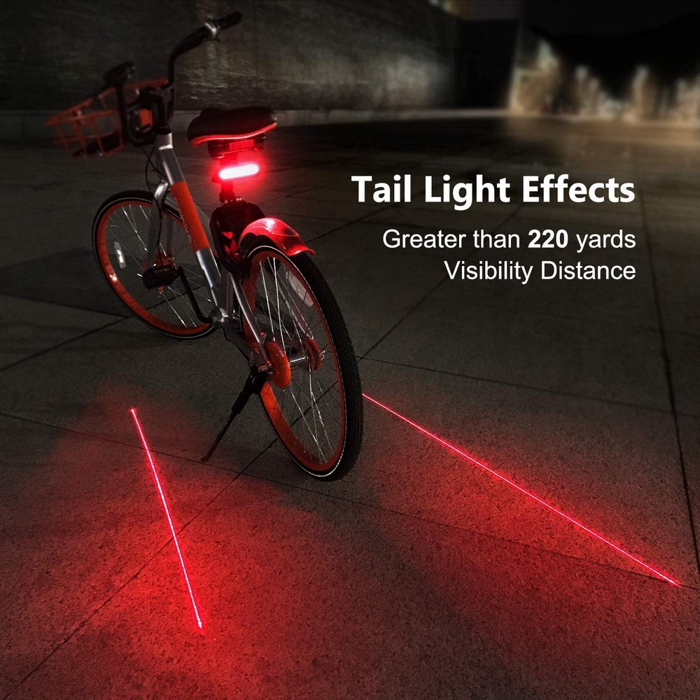 Cykel baglys led blinklys trafiksikkerhed ultra-lys fjernbetjening vandtæt lys trådløs lys cykel baglys