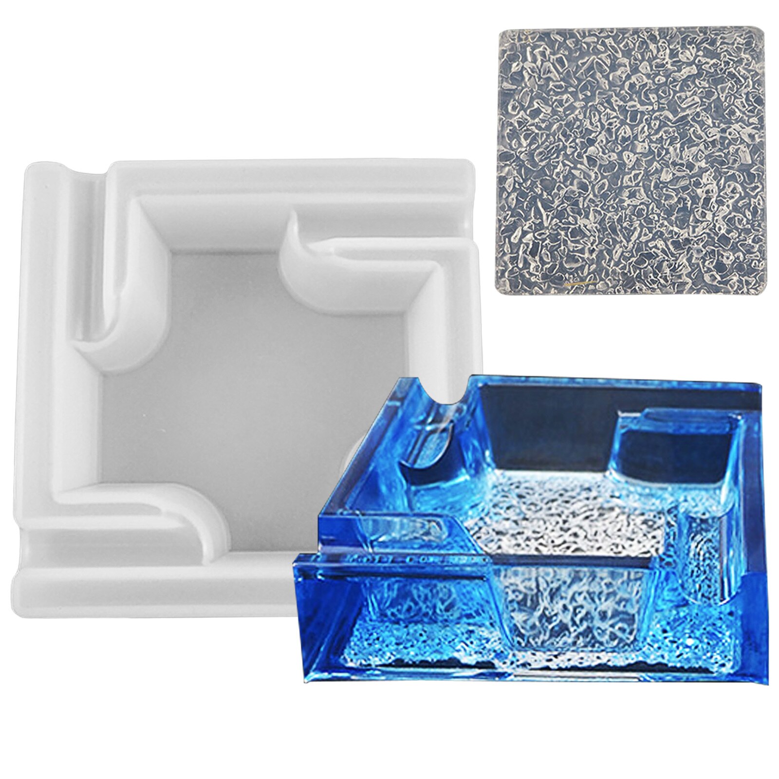 Siliconen Epoxy Mallen Hars Asbak Craft Diy Hars Mold Schedel Hart Plein Mold Diy Kristal Uv Sieraden Maken Gereedschap