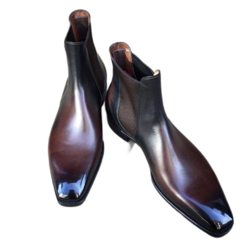 Mens pointed toe sale chelsea boots