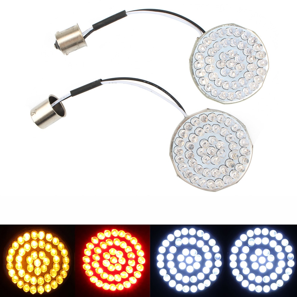 Clignotants de motos, feu rouge, pour Harley Sportster XL 1156 1157 Dyna FXDF Fat Bob Softail, LED, 1200 883