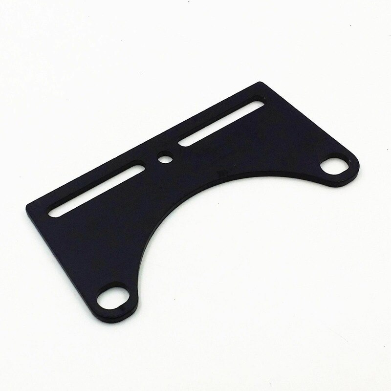 Black Bottom Mount Dual Motorcycle Headlight Bracket Cruiser Chopper Bobber Rat