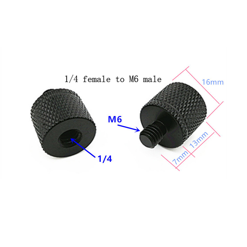 M4 M6 M8 M10 M12 1/4 Man-vrouw Schroef Mount Adapter Fotografie Accessoires Statief Hoofd Quick Release Plaat schroef